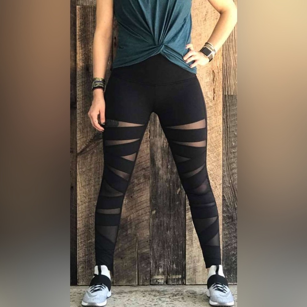 Lululemon Wunder Under Tech Mesh leggings
